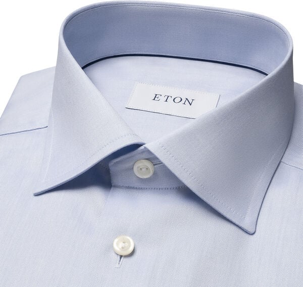 Contemporary Fit Light Blue Signature Twill Shirt