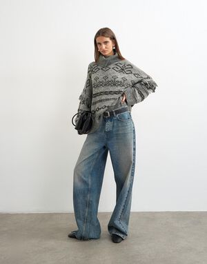 TSFENYA KNITTED OVERSIZED JUMPER KN