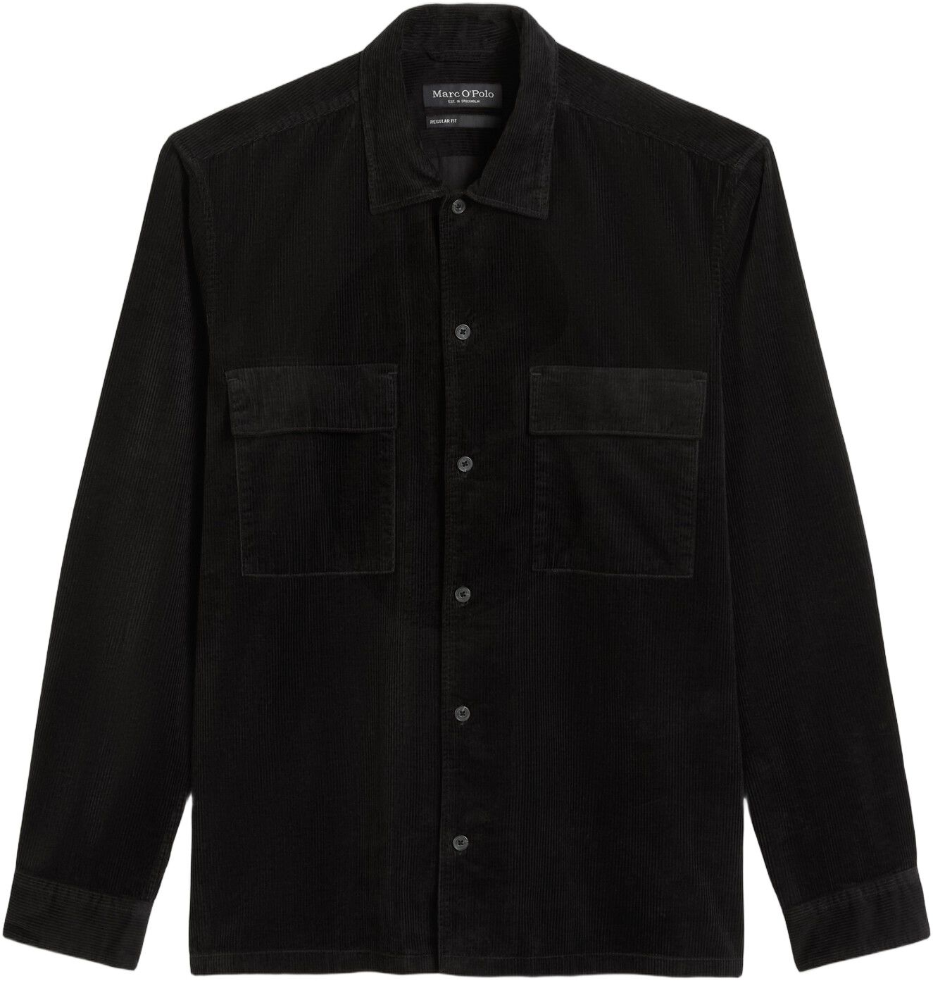 Camp collar, two flap pockets, stra