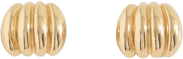 Embossed hoop earrings