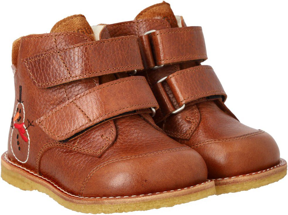 Begynder Tex-St&oslash;vle Med Broderet Snemand