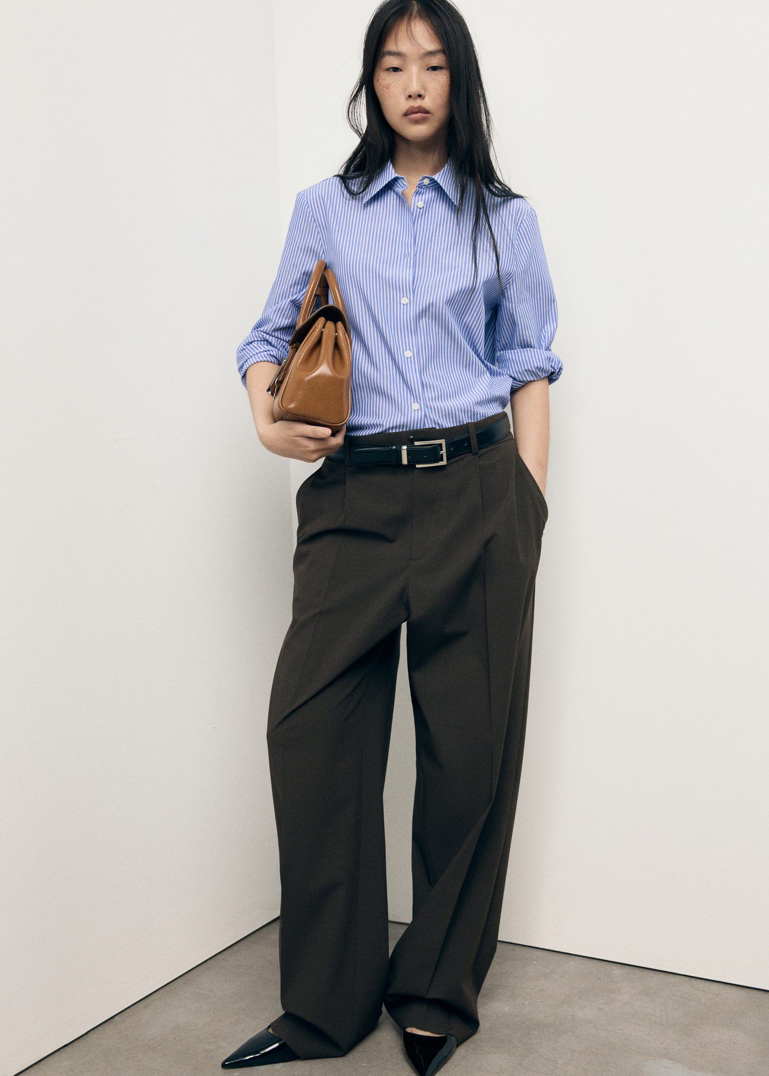 Cotton and lyocell blend straight s