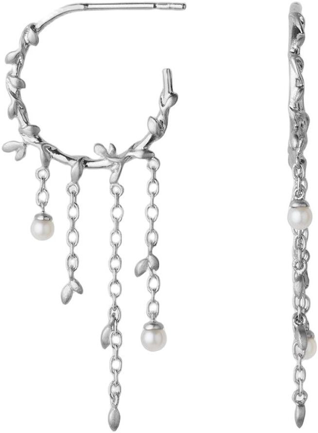 Jungle Ivy pearl hoops