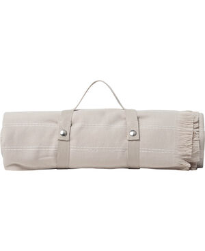 Håndklæde flat onse side/terry on backside 100x150cm sand