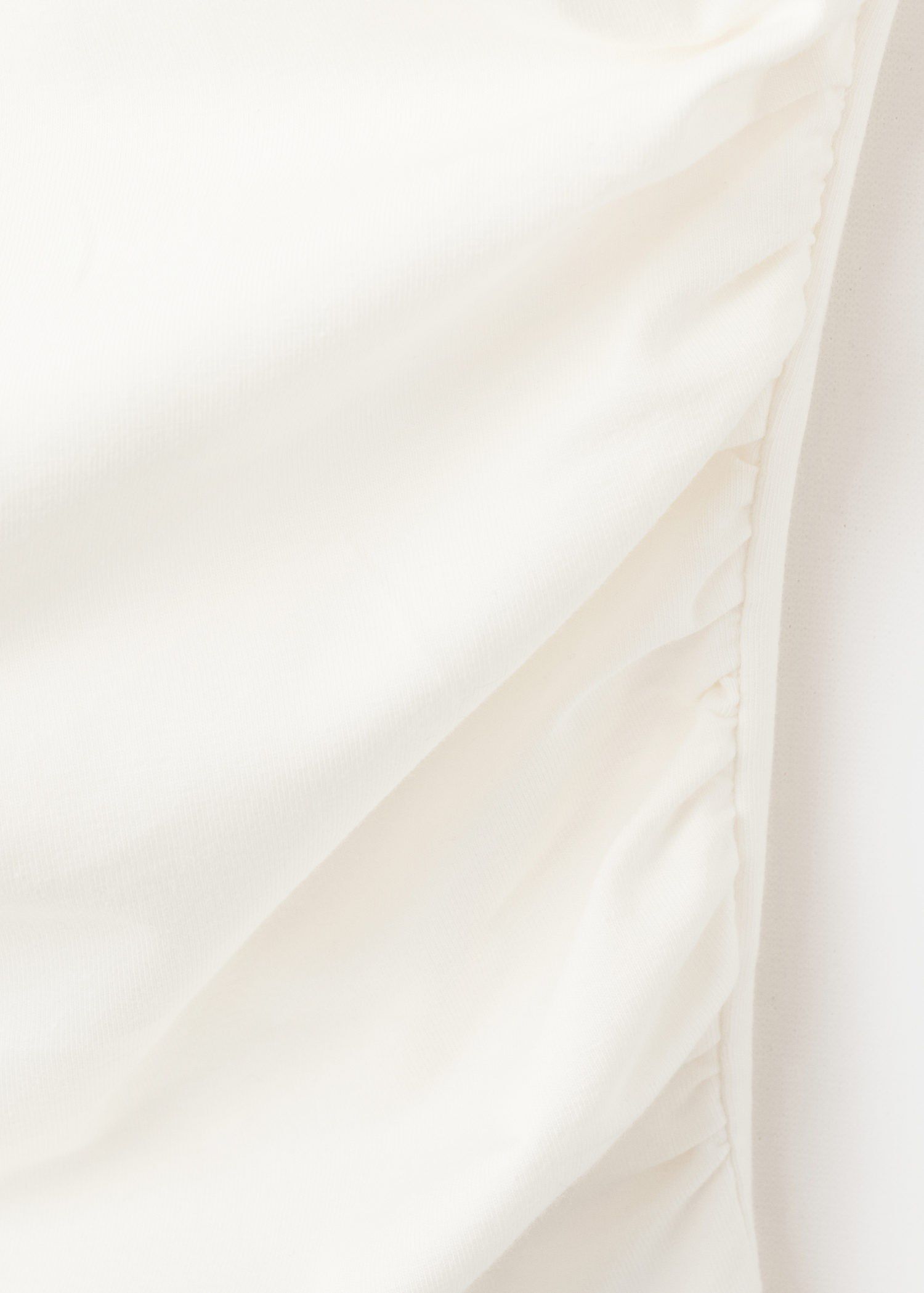 Draped cotton top