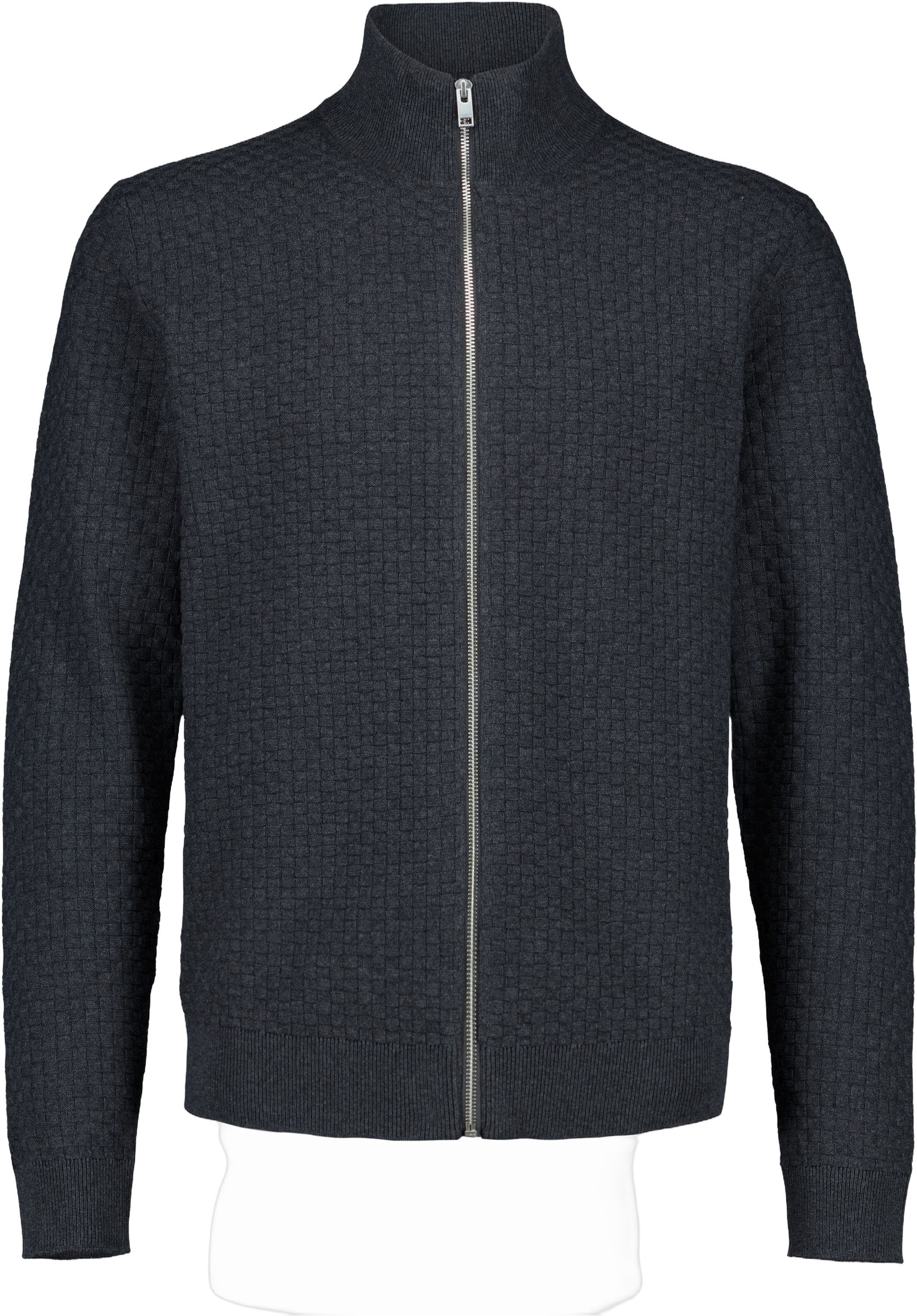 Knitted zip cardigan