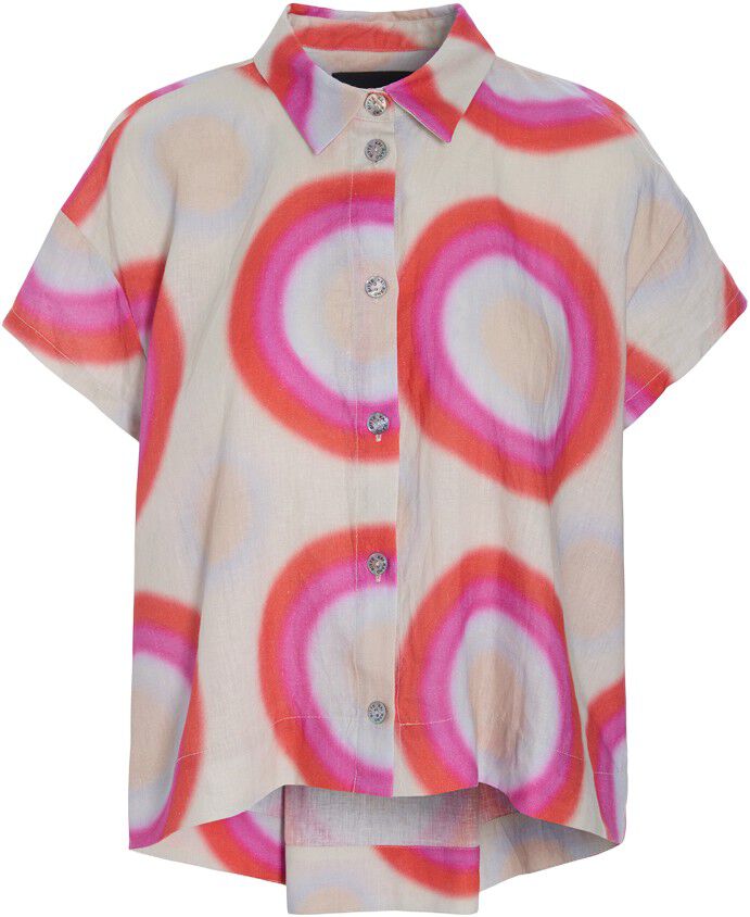 Harukaze kort &aelig;rmet skjorte