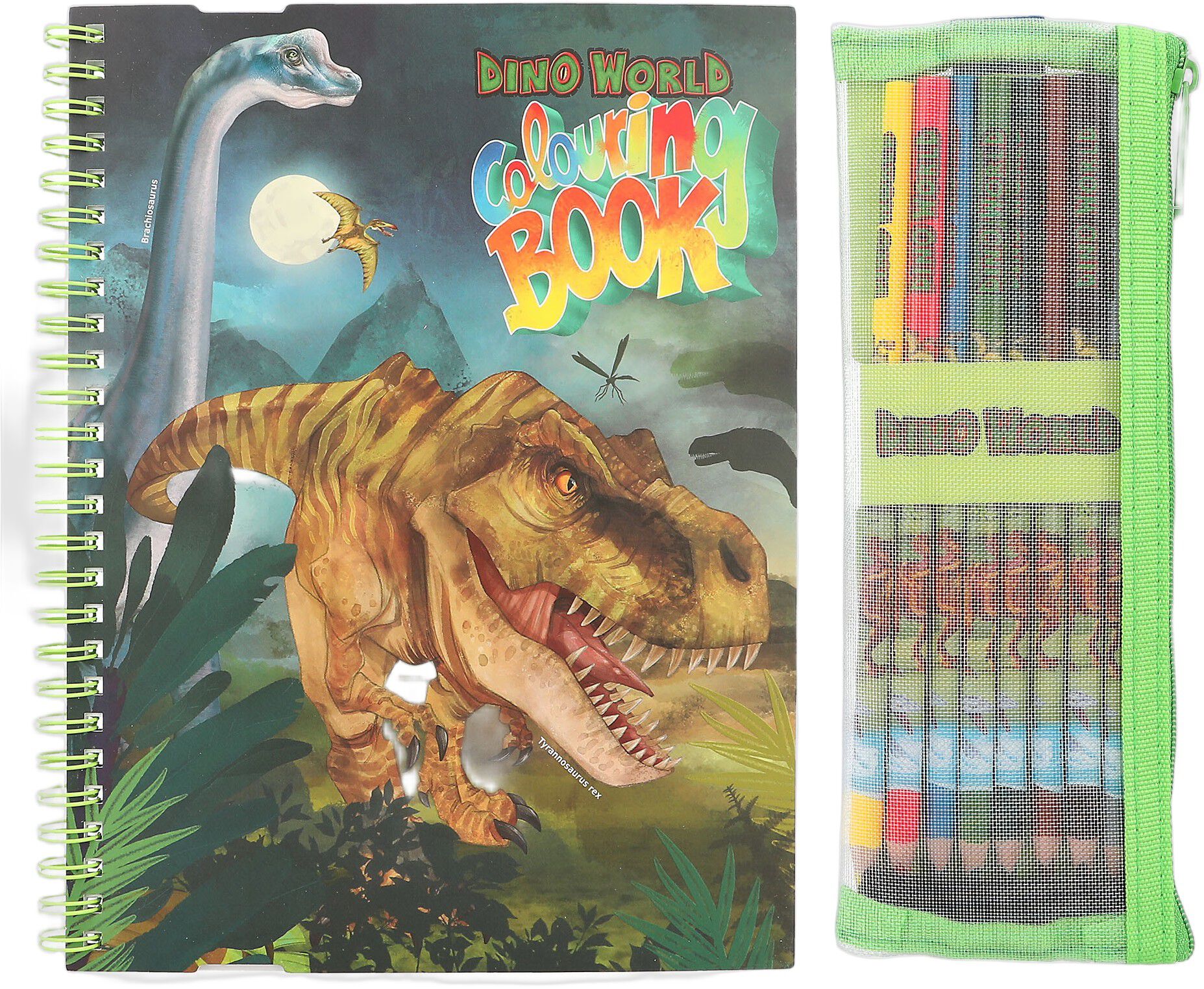 Dino World Malebog m/farv