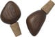 Cairn Wine Stoppers - Set of 2 - Dark Brown