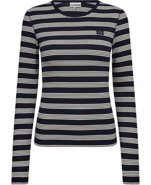 Soft Cotton Stripe Rib Longsleeve
