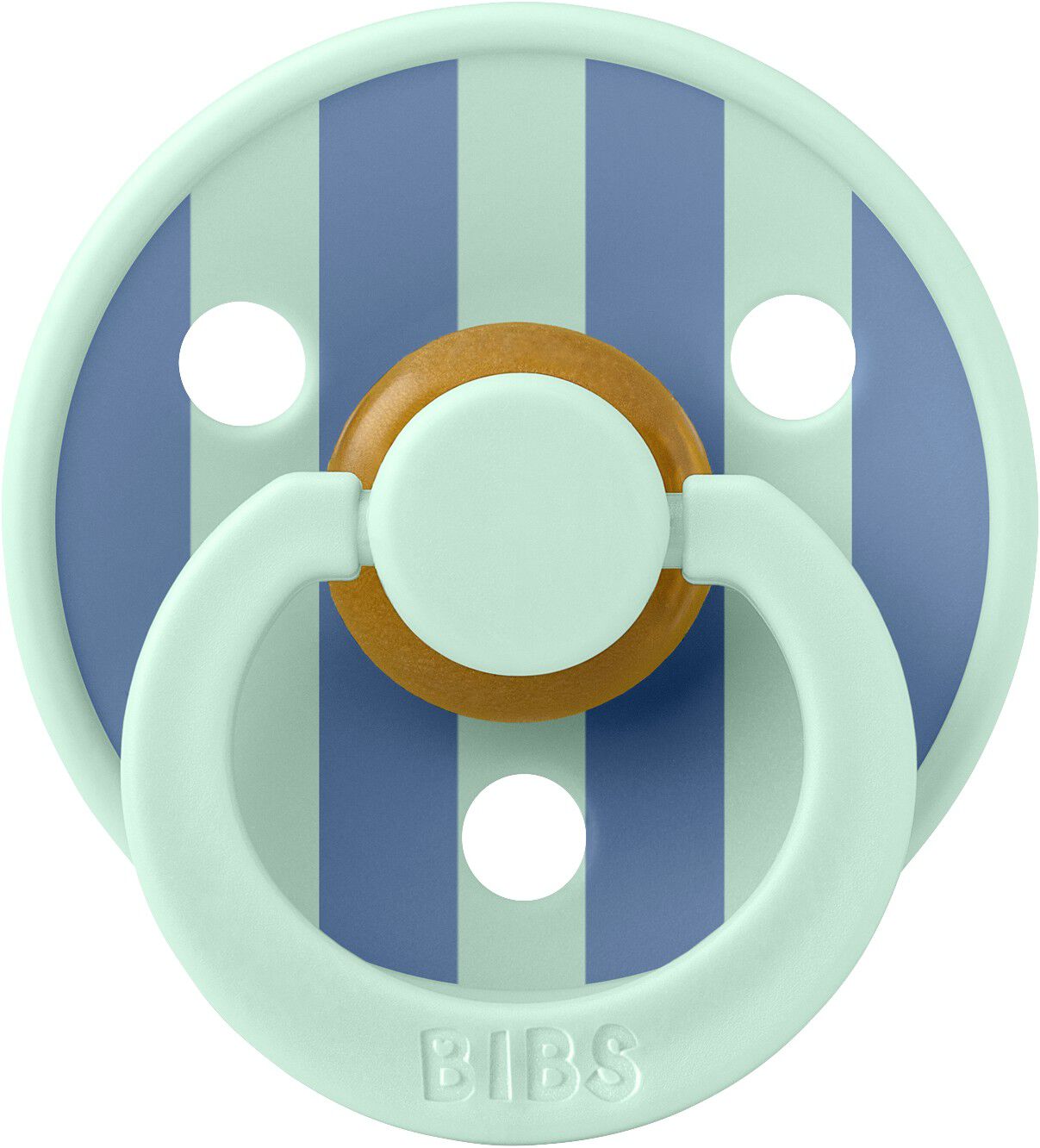 BIBS Pacifier Studio Colour Block Latex Size 1 Nordic Mint/P