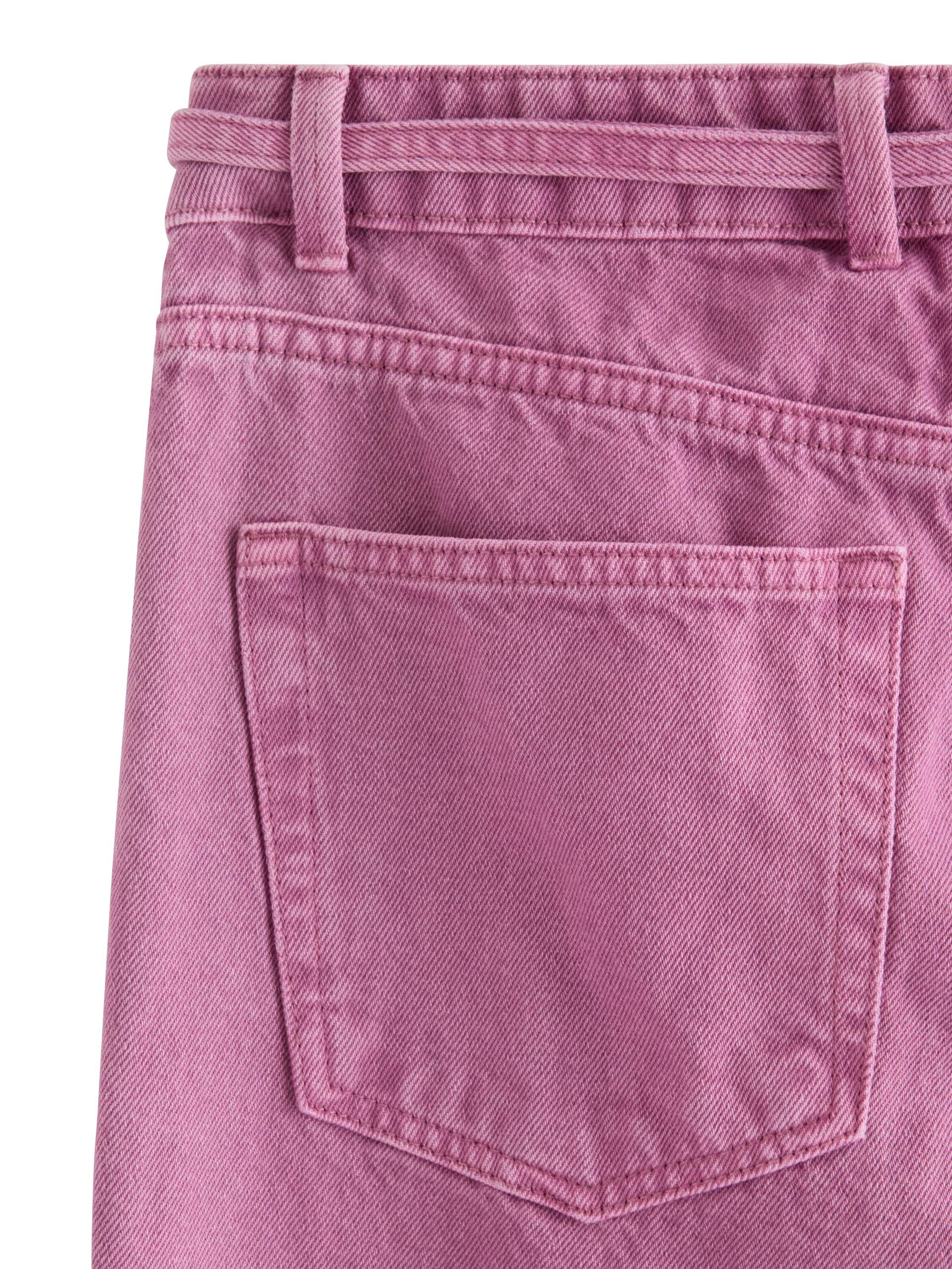 Trousers in twill with wide fit, re