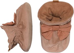 Bow textile slippers