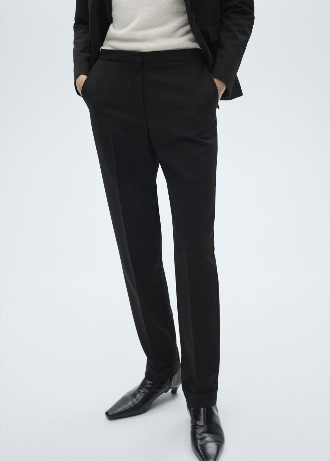 Straight suit trousers