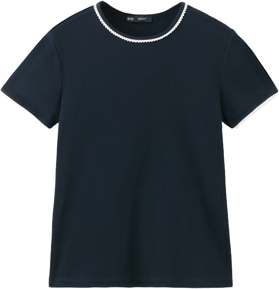 Contrast trim T-shirt