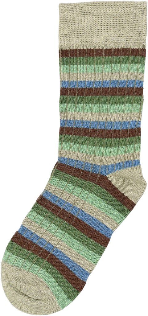 Minipop Bamboo Multi Stripe Strumpor