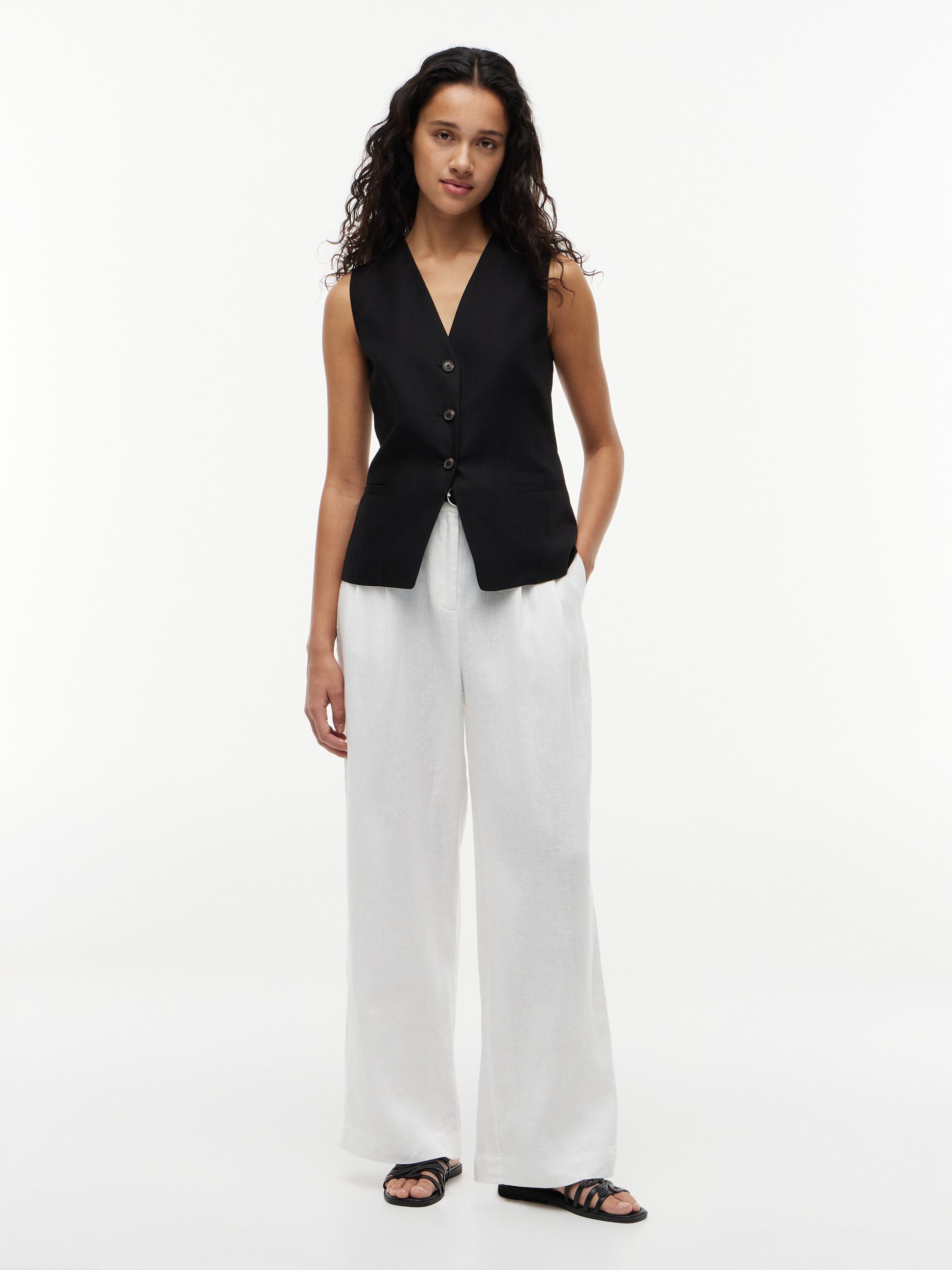 SUMMER LYOCELL LONG WAISTCOAT