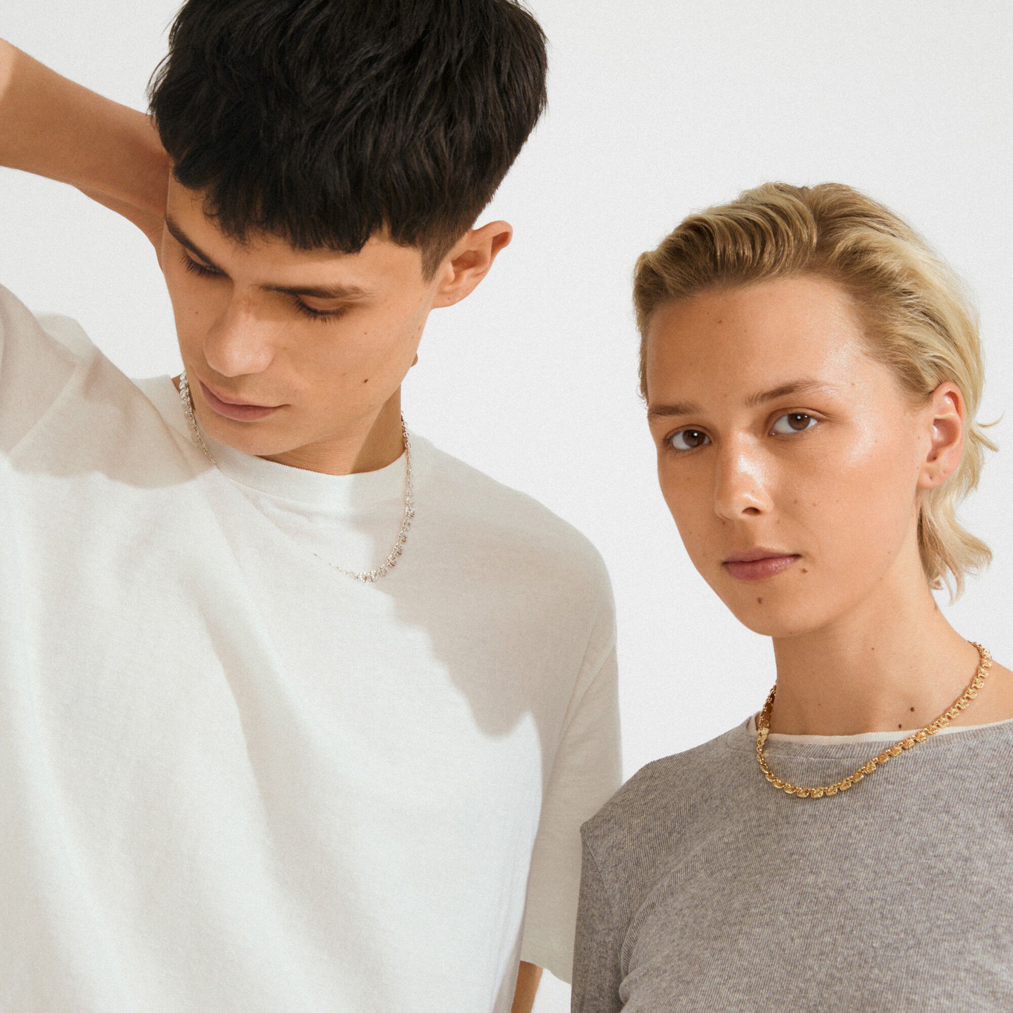 SENSE halsk&aelig;de guldbelagt