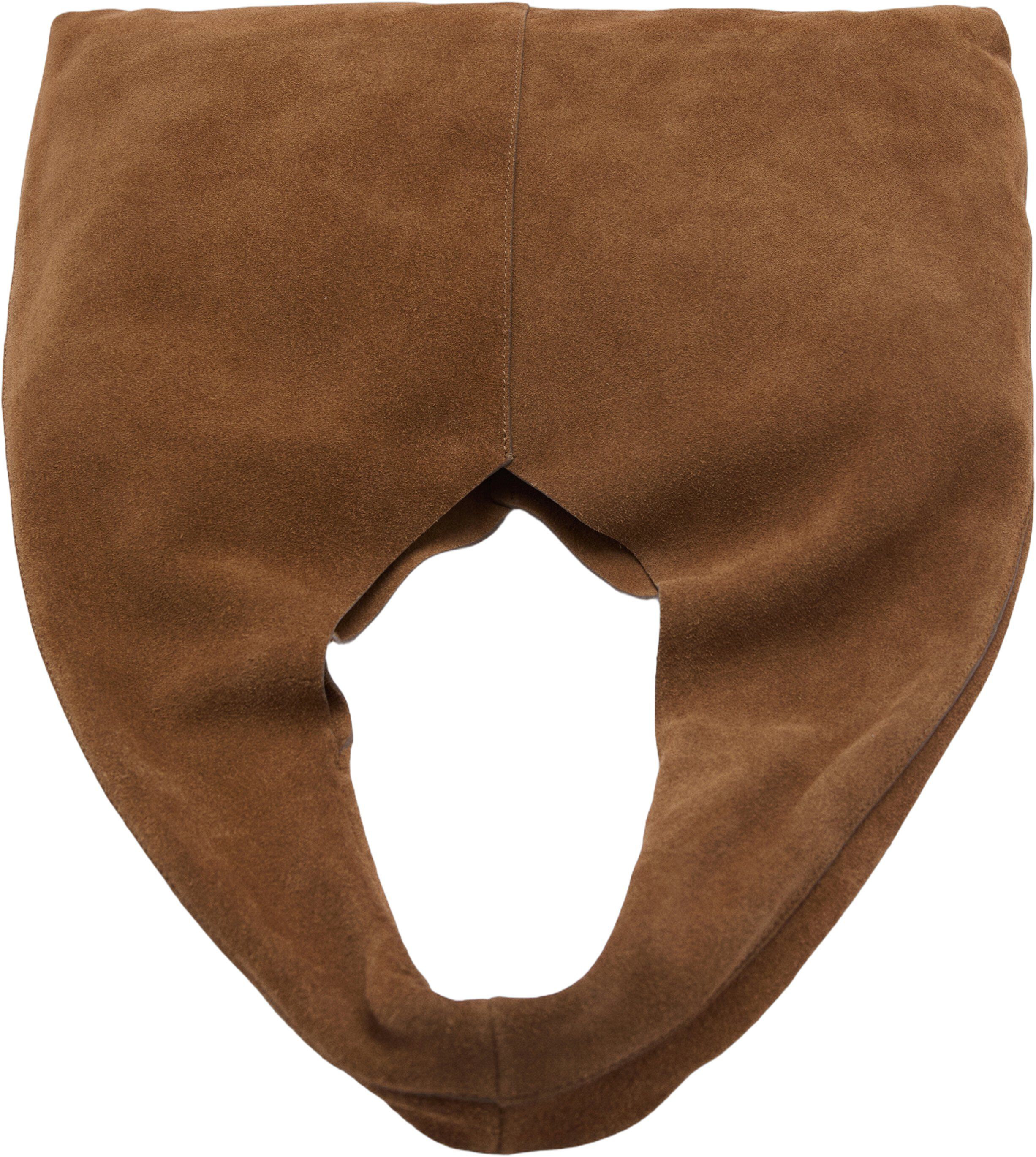 Suede shopper bag
