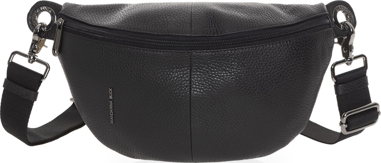 MELLOW LEATHER BUM BAG / NERO