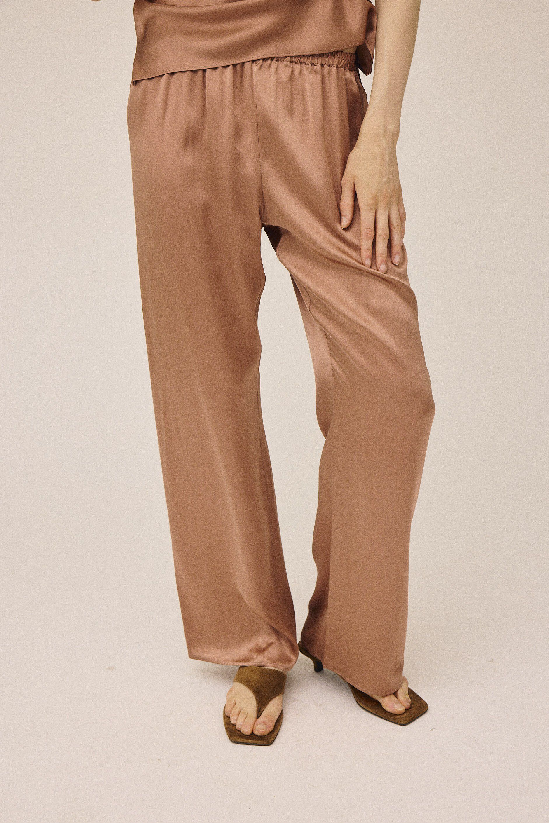 Moon 2 G - Regular Pyjamas Trousers, 100% Silk