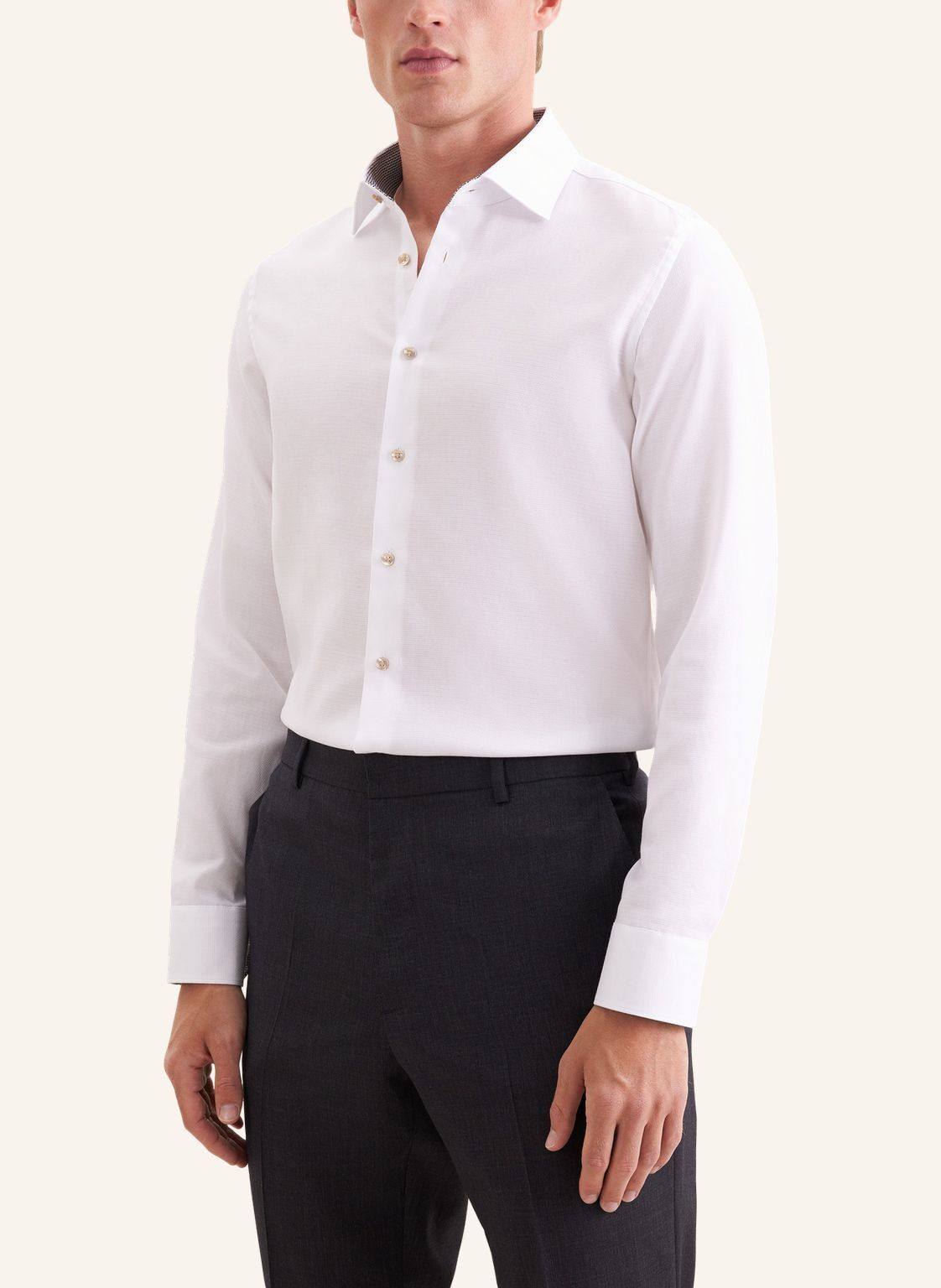 Business shirt Slim 1/1 Kent-Collar Structure