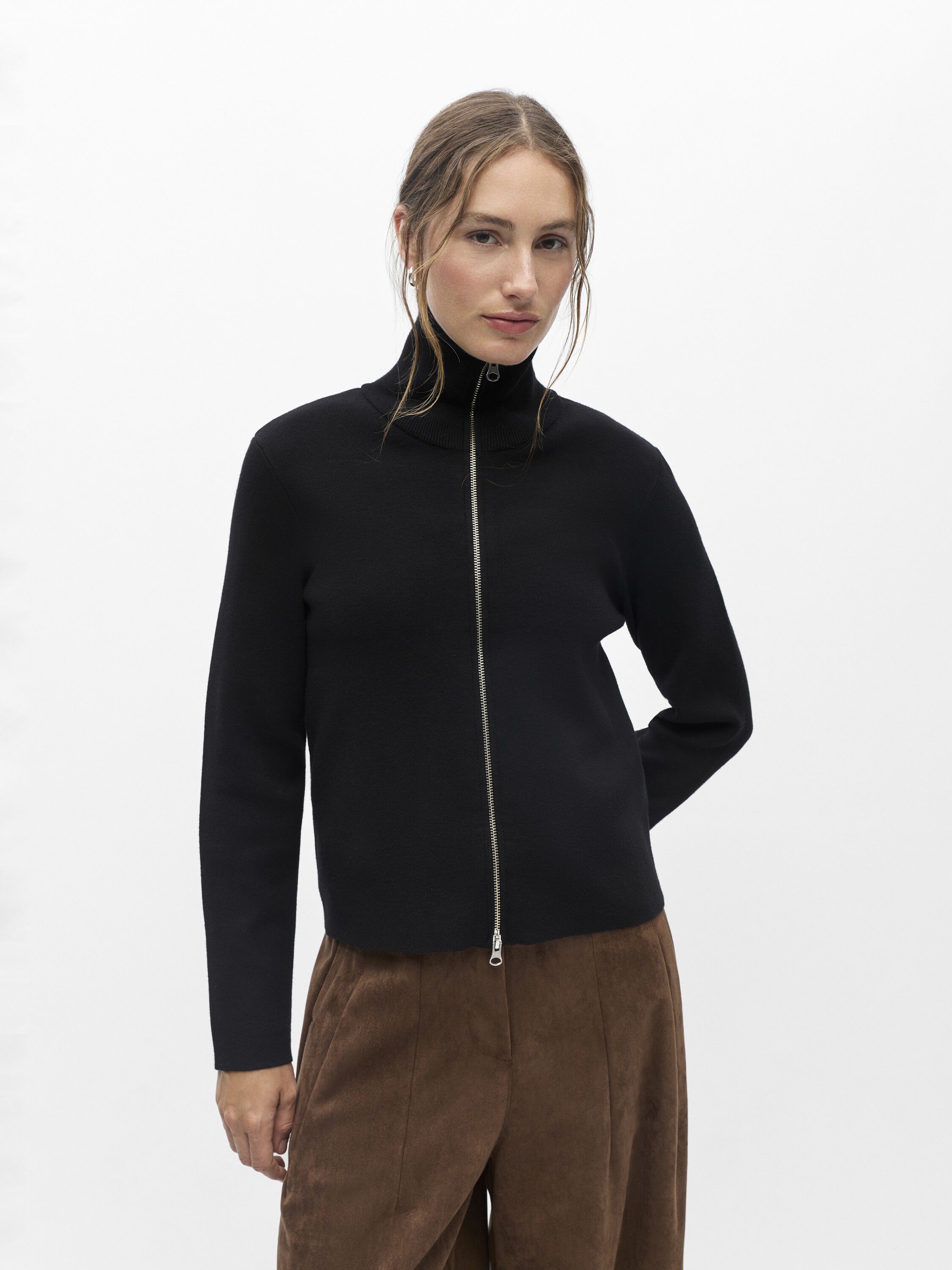 Objreynard L/S Re Zip Cardigan Noos