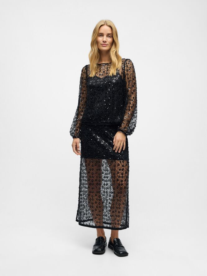 OBJMAISY HW LONG SKIRT 141