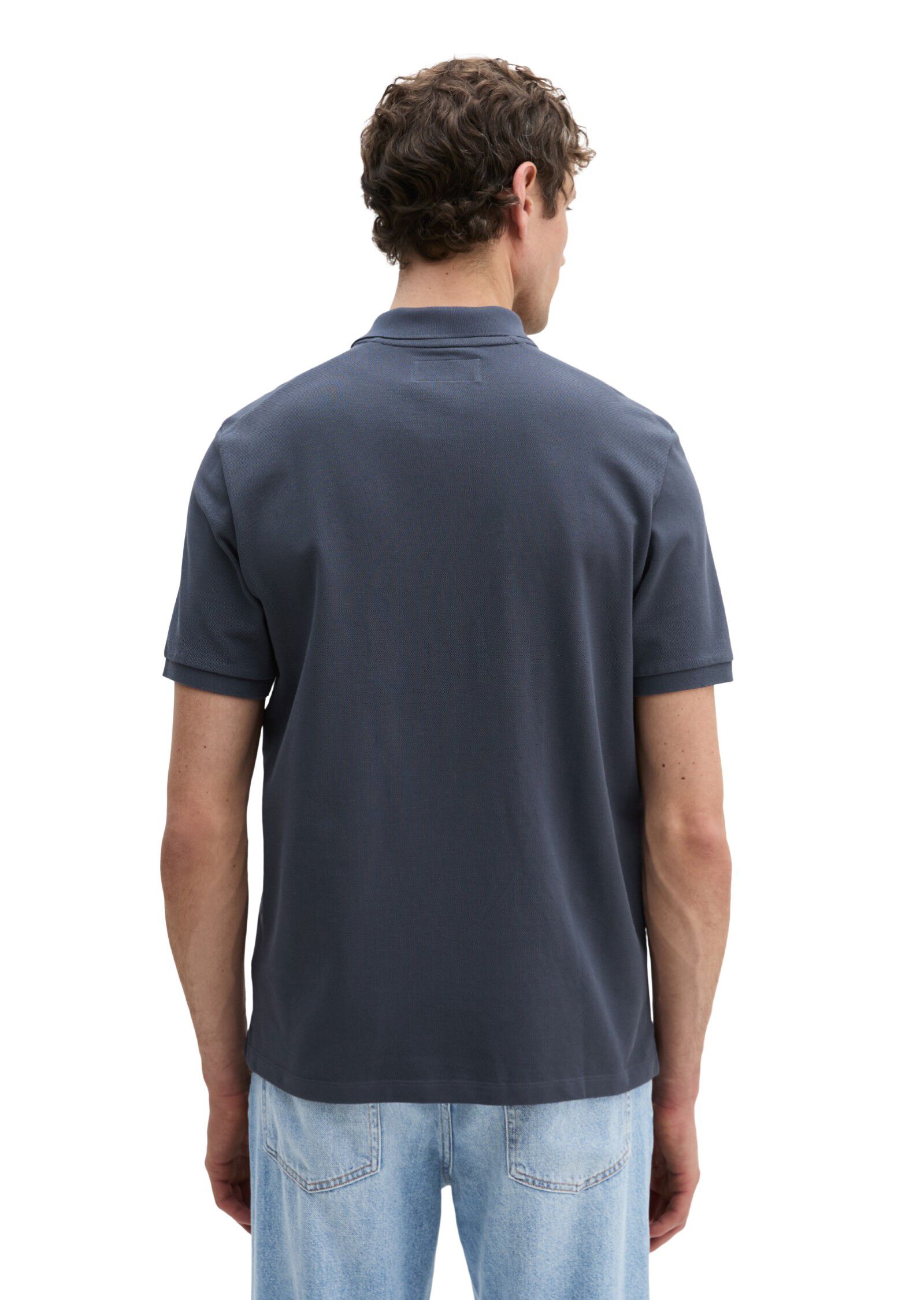 Polo shirt, short sleeve, button pl