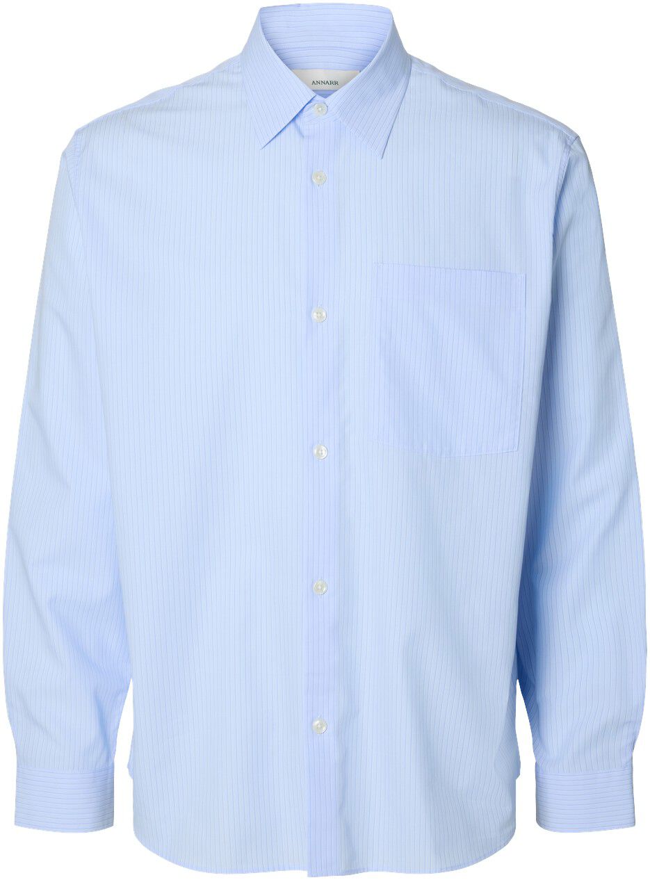 Anraslund Striped Poplin Ls Shirt