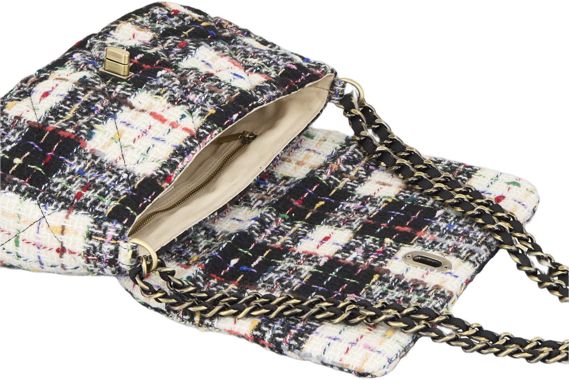 Boucle Checked Hollis Bag