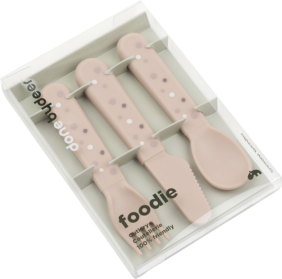 Foodie bestiks&aelig;t Happy dots Pudder