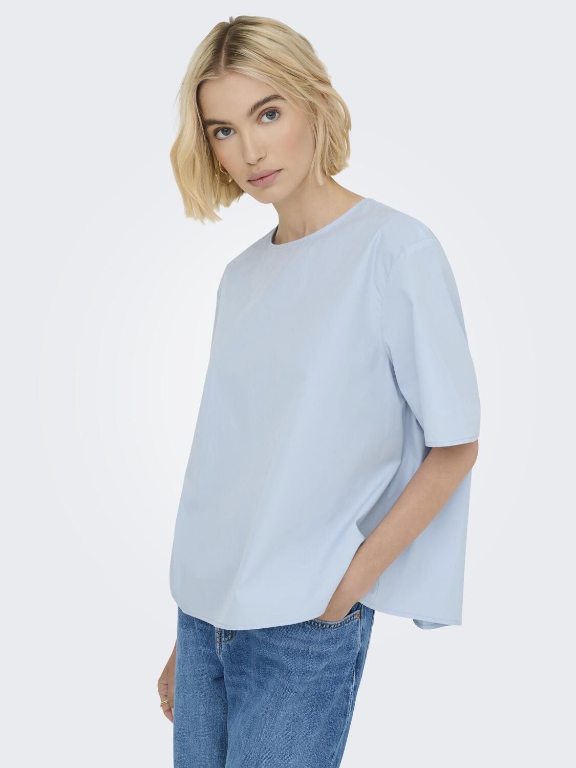 ONLTUVA S/S OPEN BACK TOP WVN