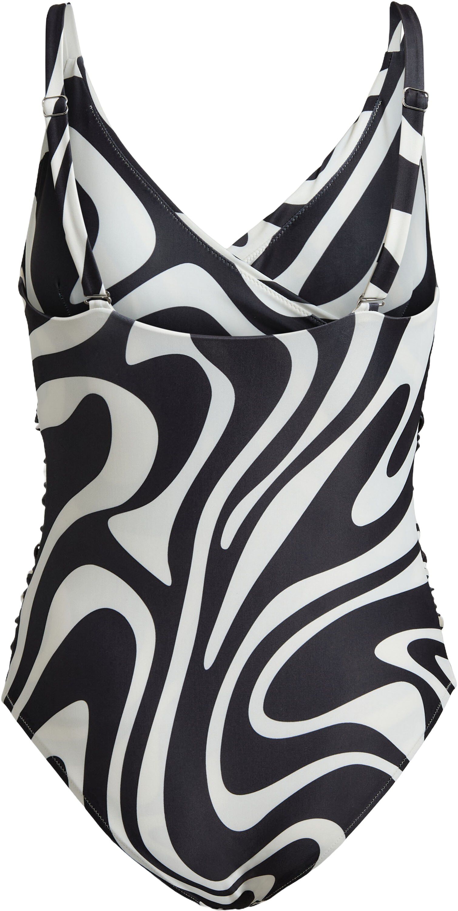 Medewi draperet badedragt - Zebra Print Nero