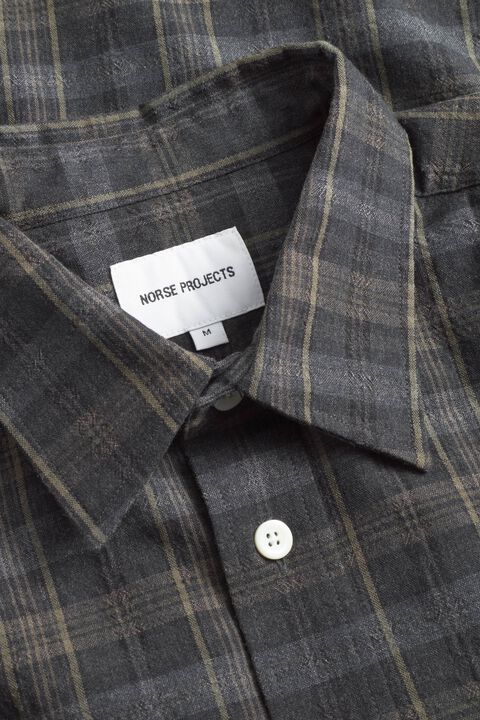 Mo Oversized Wool Check Shirt