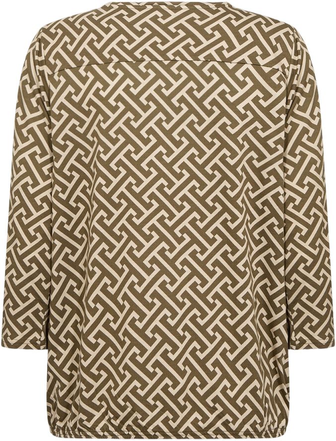 SC-FELICITY AOP 519 Bluse Oliven