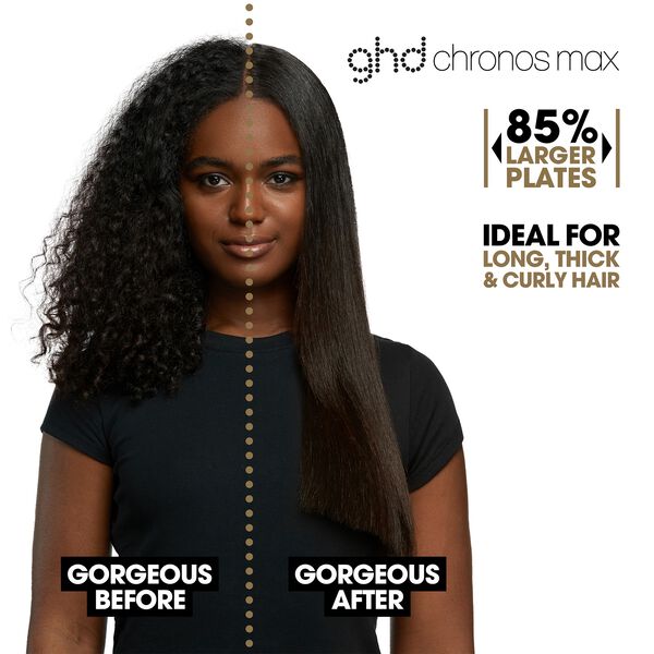 ghd Chronos Max - Wide Plate Hair Straightener White