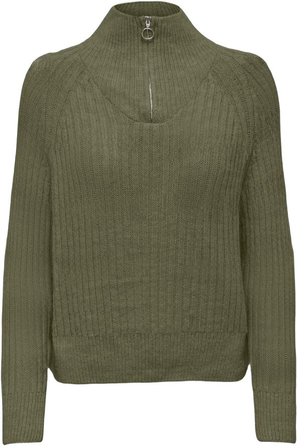 ONLLEISE FREYA LS ZIP HIGH NECK KNT