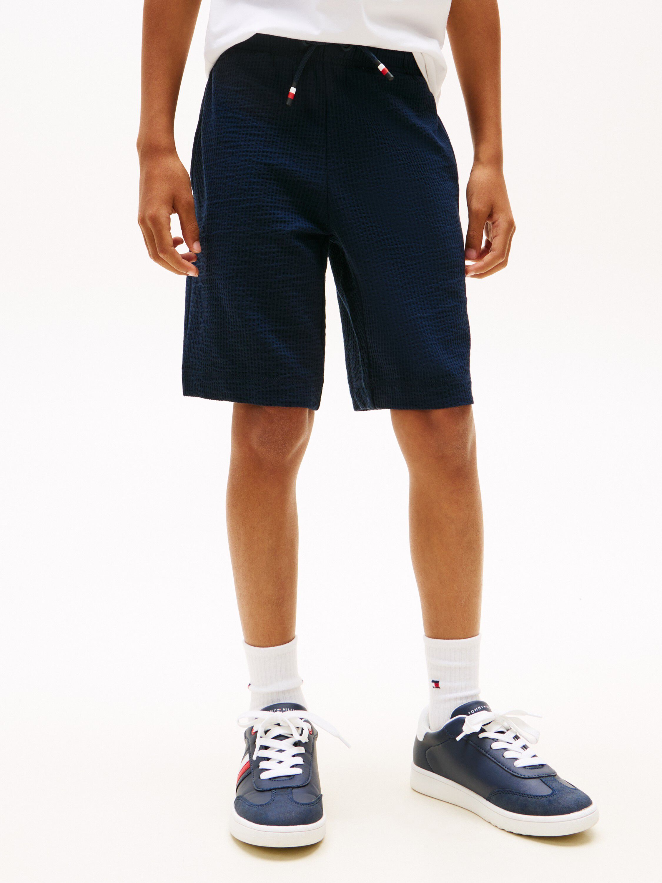 Jersey Seersucker Sweat Shorts