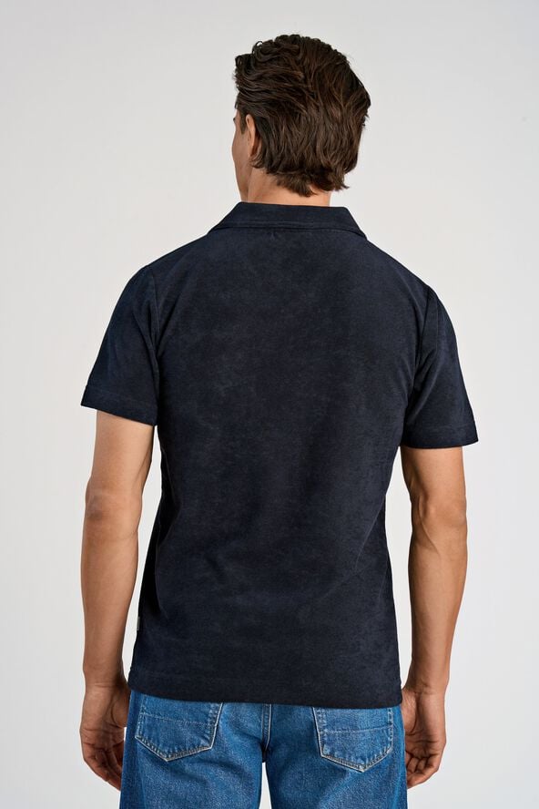 Towel v-neck polo S/S