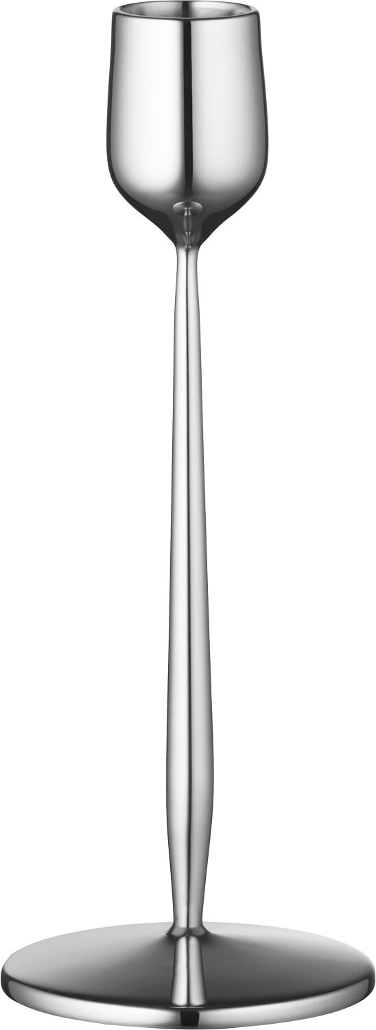 Ljusstake Dorotea 7 x 18 cm Blankt st&aring;l