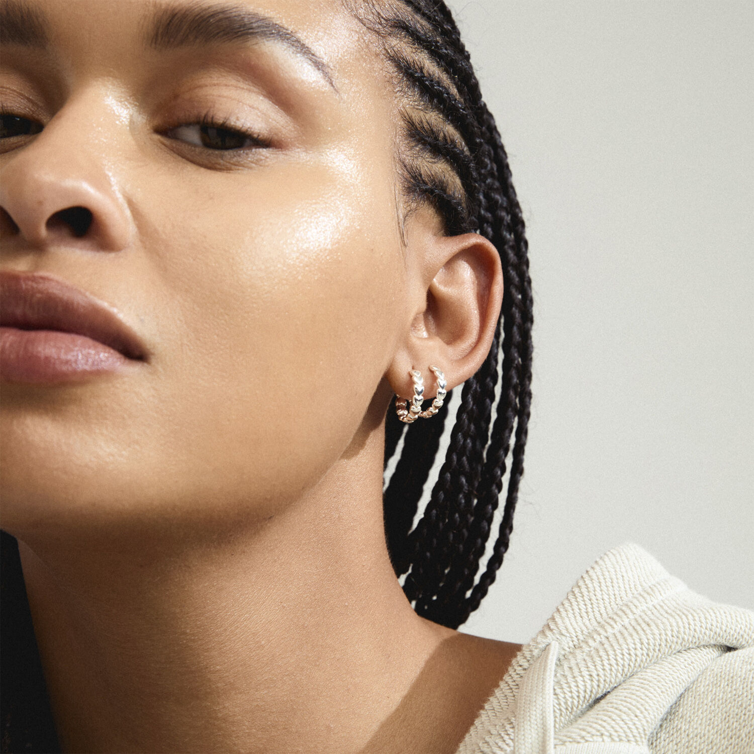 MAEVE hoop earrings silver-plated