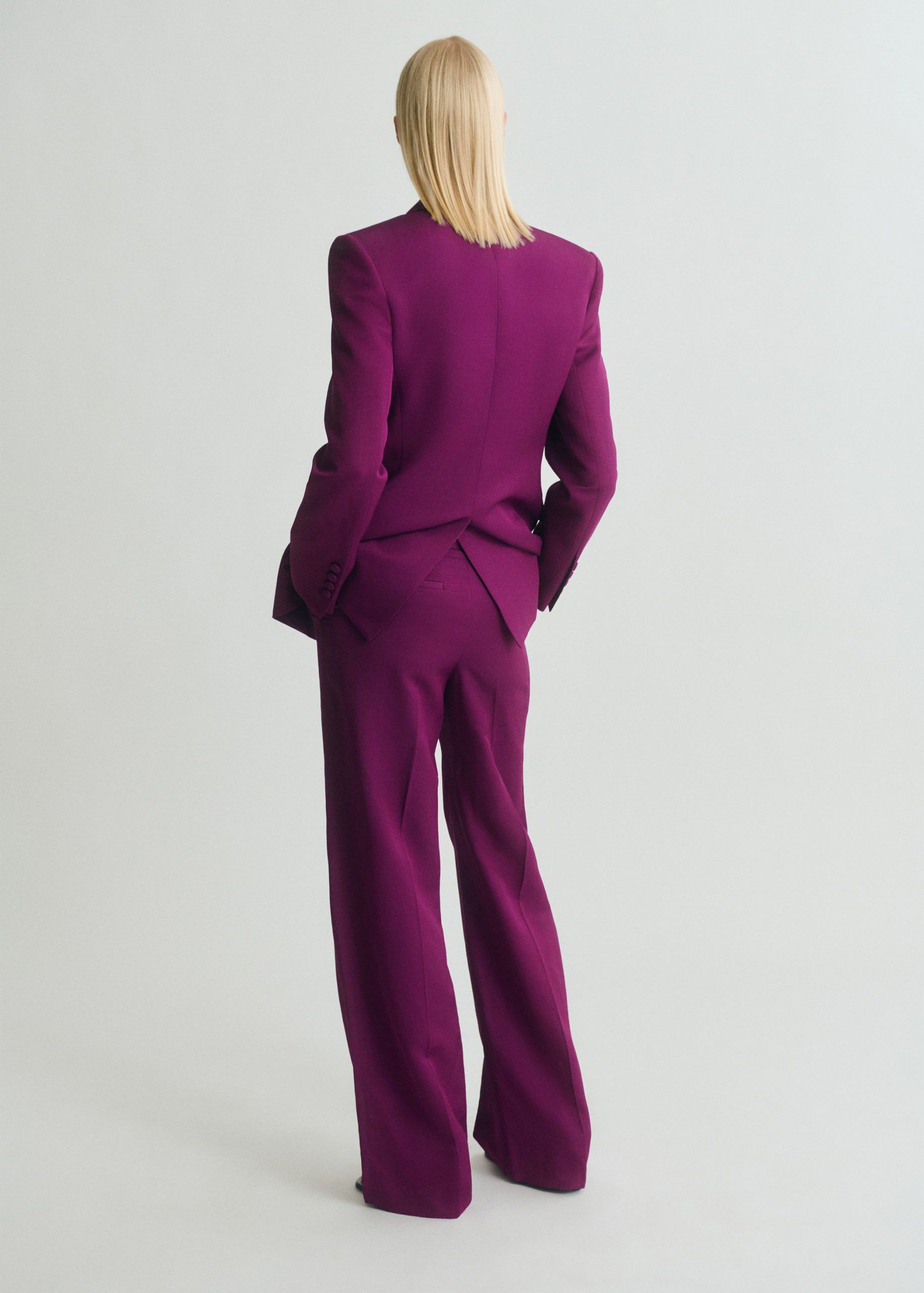 Straight-fit suit trousers