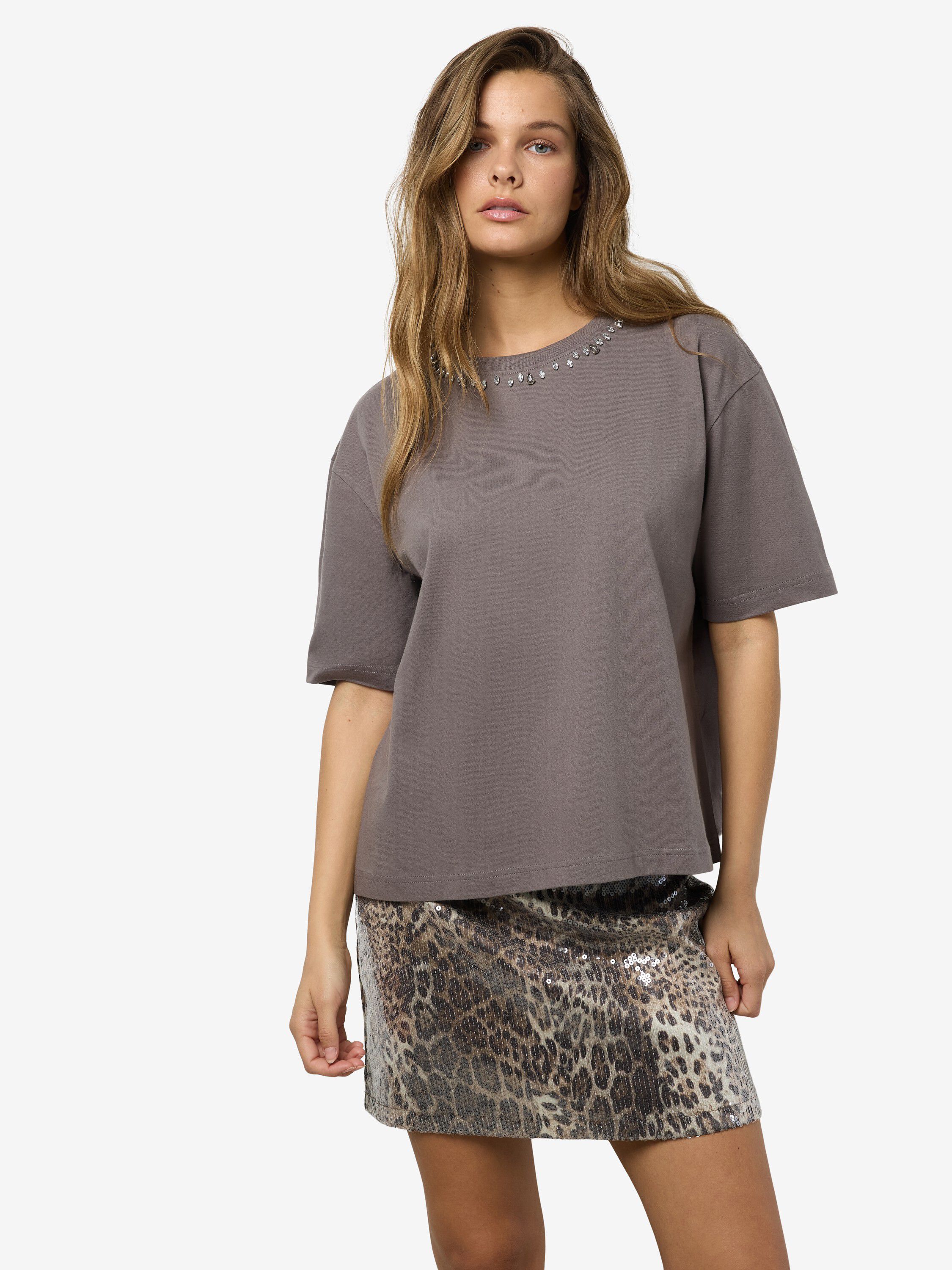 Nmbelle S/S Simili T-Shirt Jrs Fwd