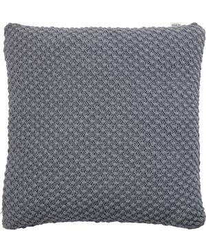 KNIT/MØRK GRÅ MELANGE 48x48 CM