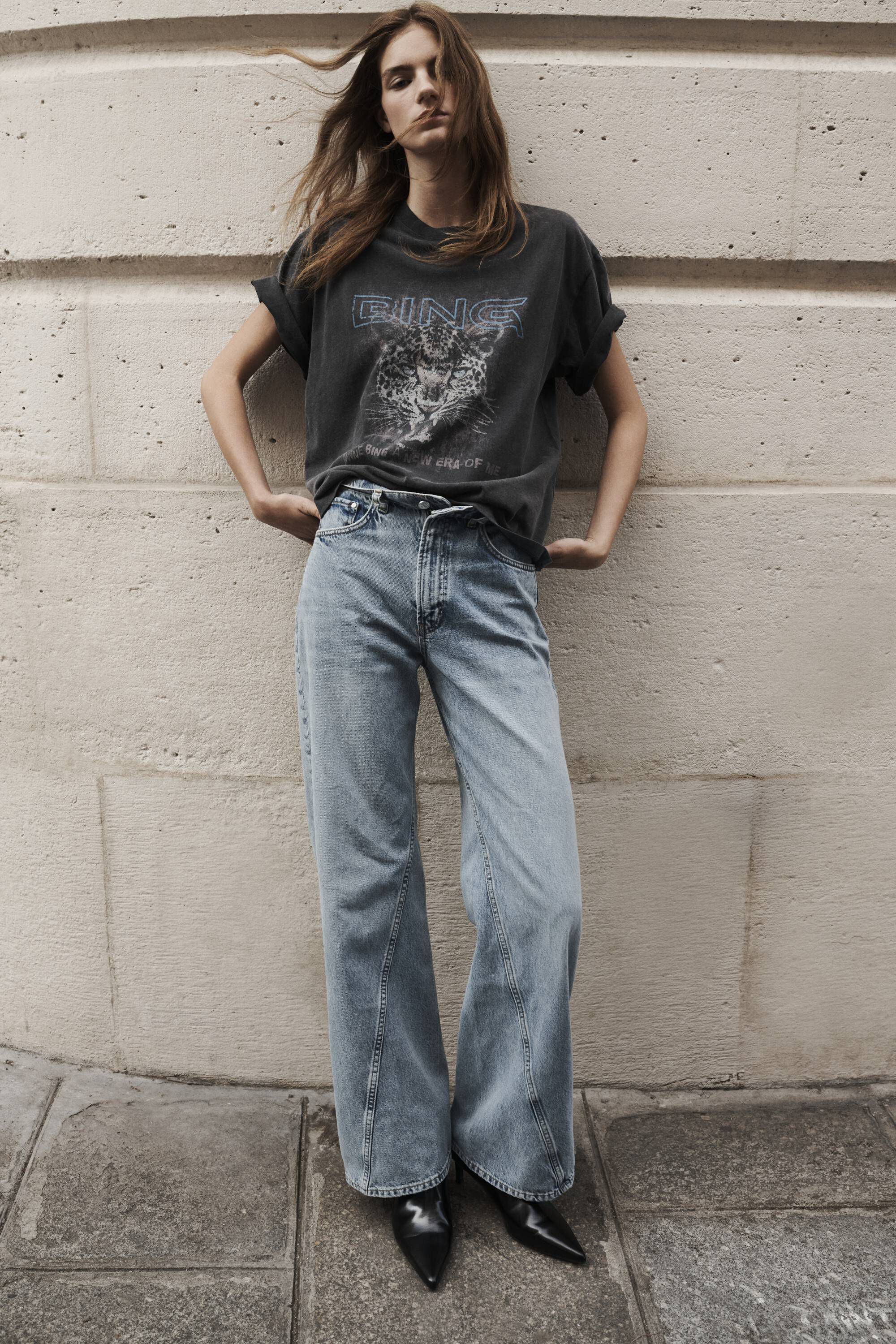 CADE TEE TIGER MUSE - WASHED BLACK