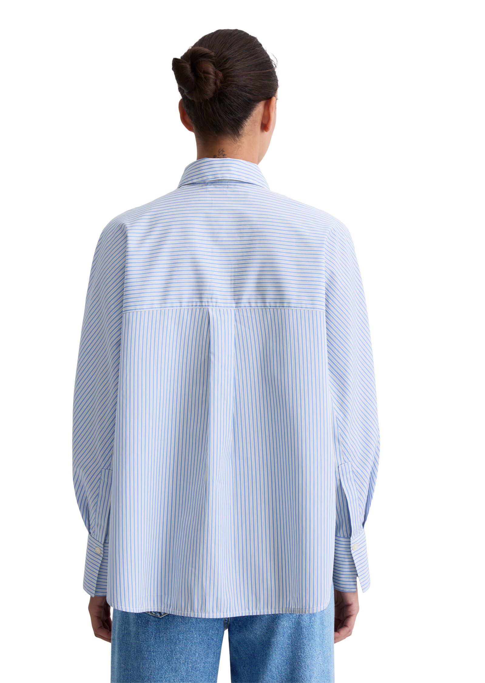 Blouse, oversized fit, long kimono