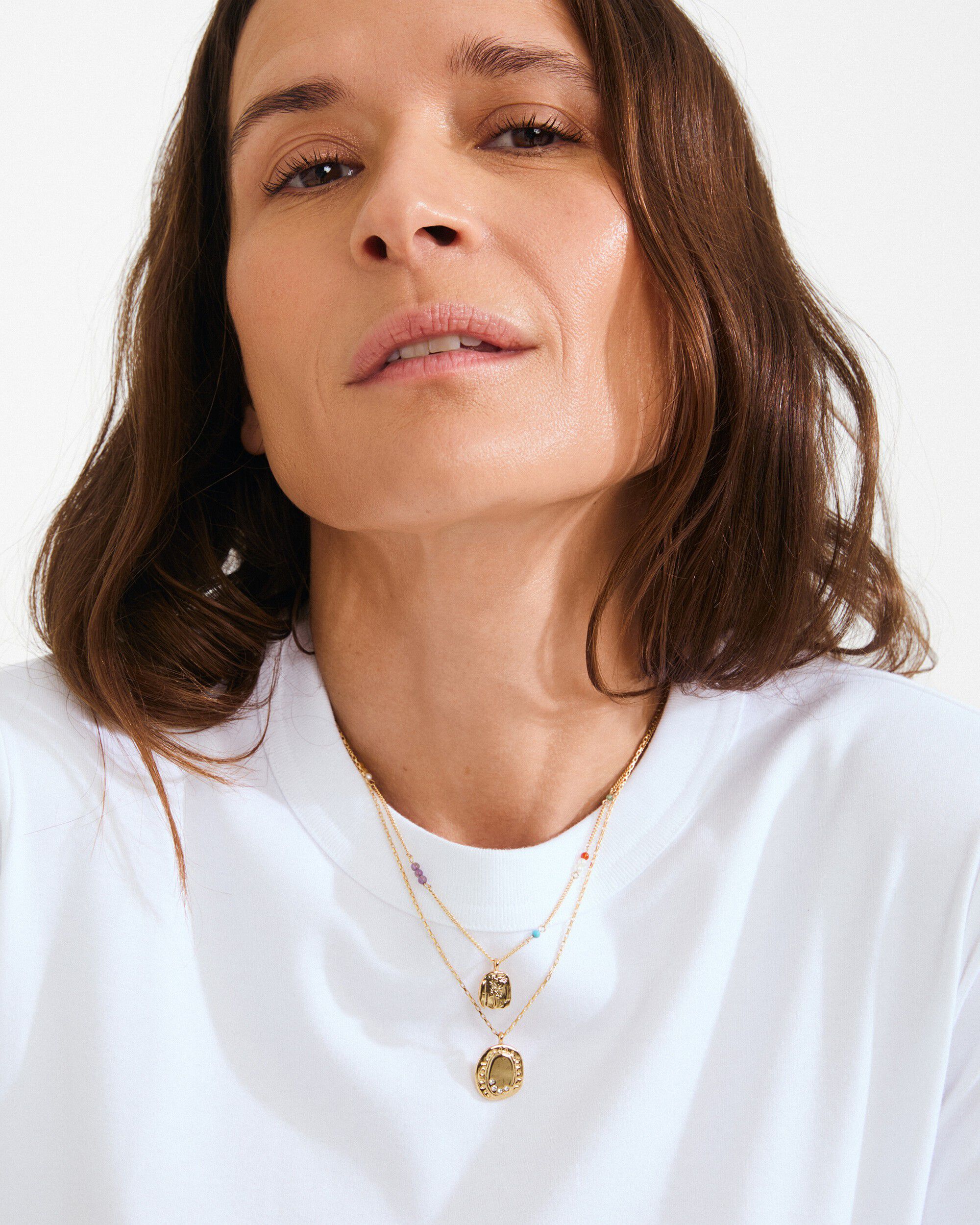 HERE necklace gold-plated