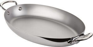 Panna med 2 handtag oval Cook Style 30 cm Stål