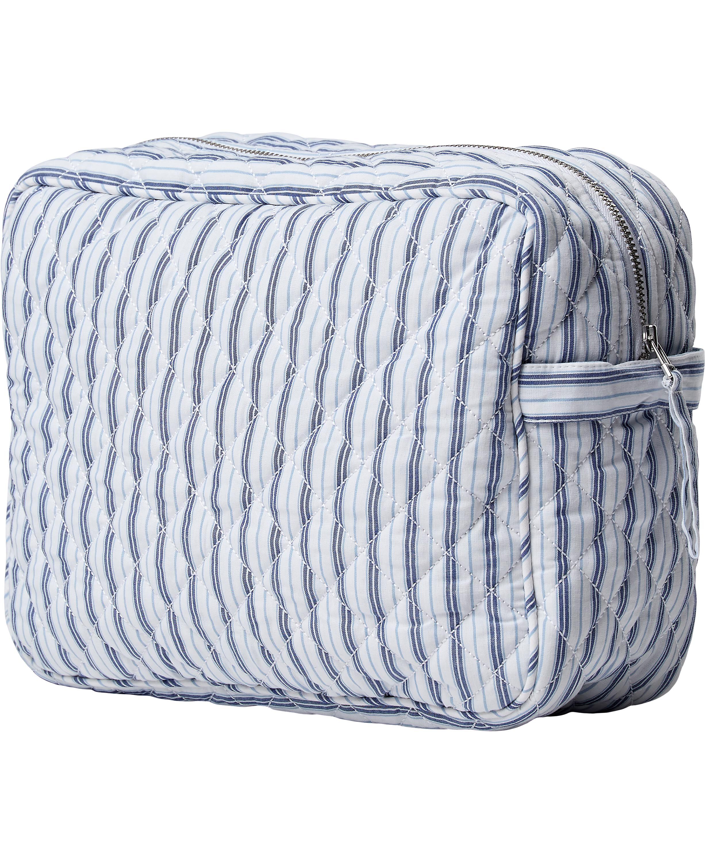 Moira 2 Make up bag Blue Stripe big